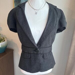 Y2K Charlotte Russe Short Sleeve Fitted Blazer